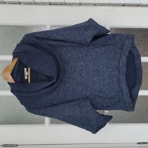 Roxy blue heathered cowl neck sweater